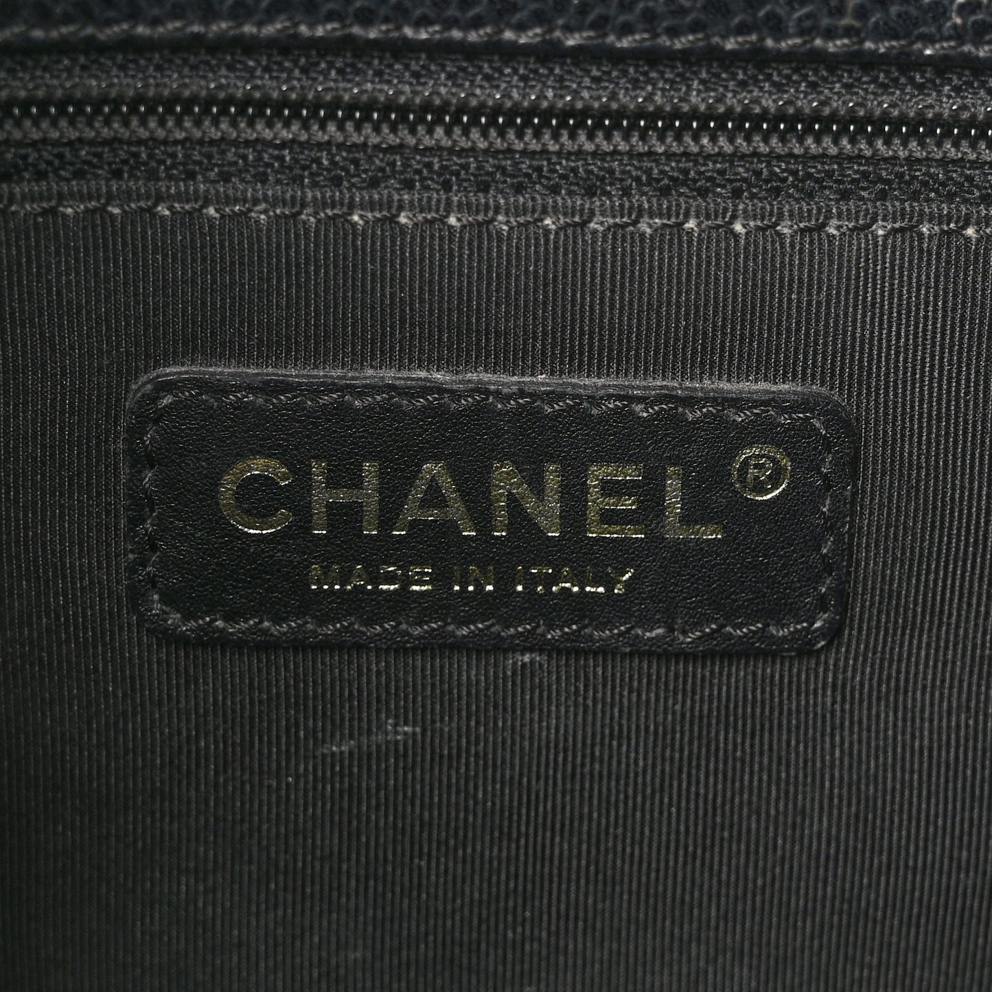 Caviar Quilted Grand Shopping Tote GST Black