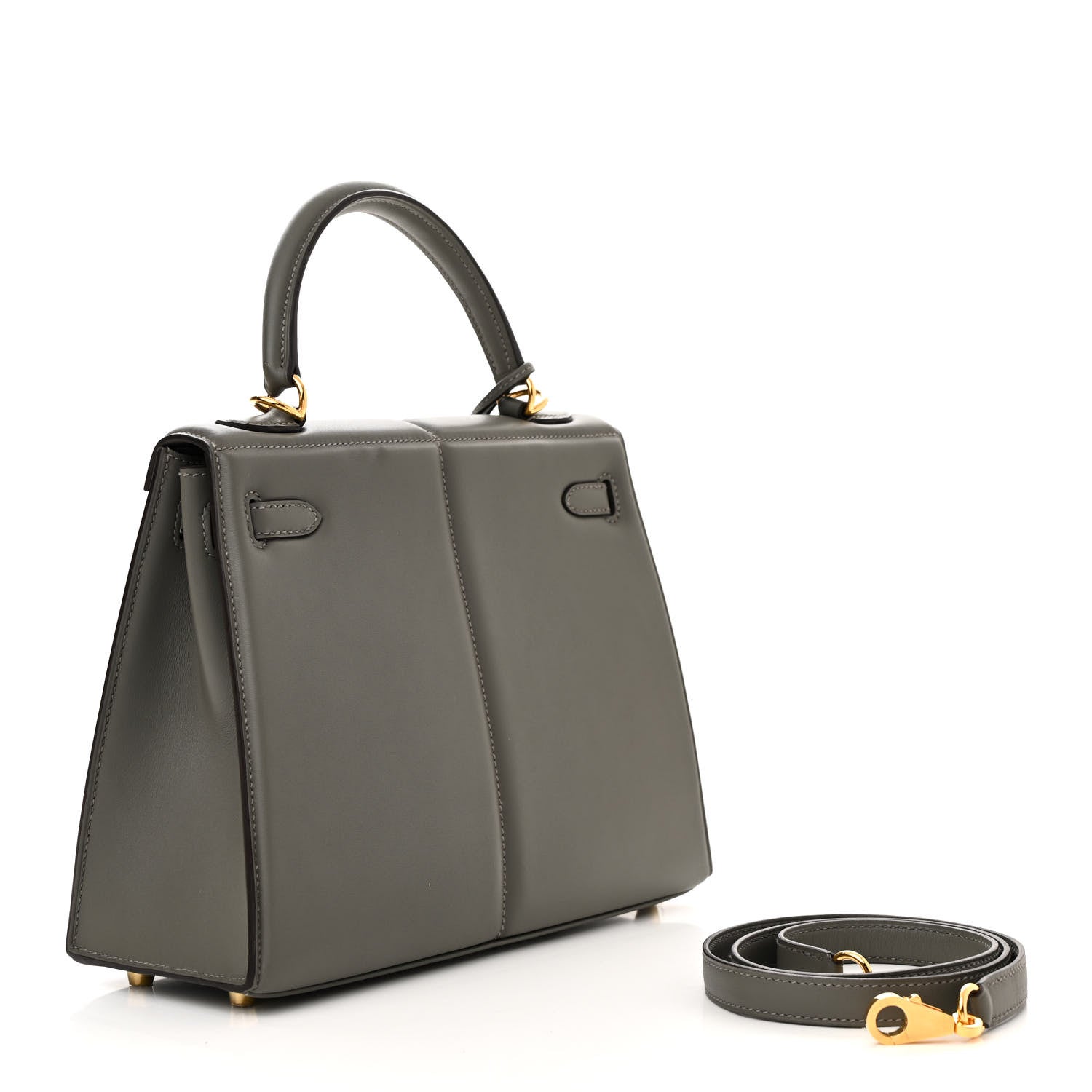 Hermes Swift Kelly Padded Sellier 25 Gris Meyer 3 of 12
