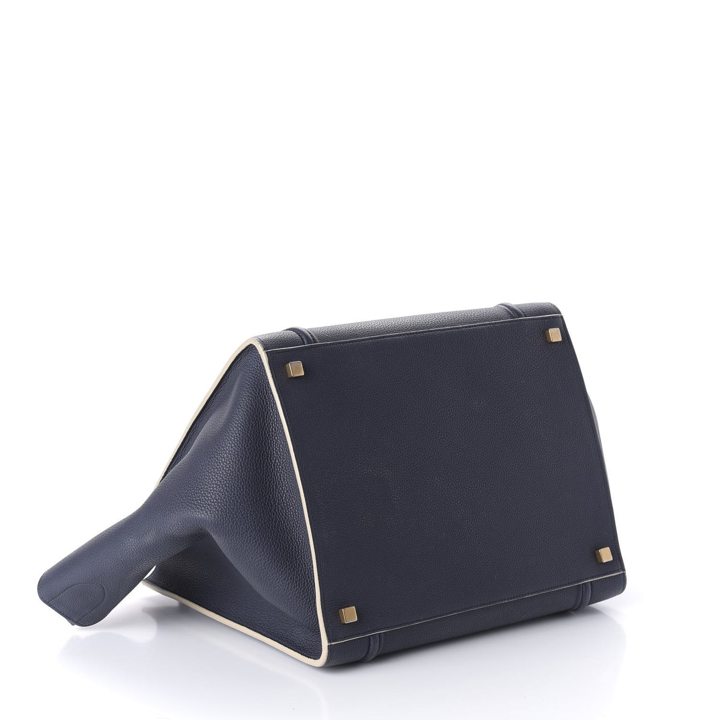 Baby Grained Calfskin Medium Phantom Luggage Navy