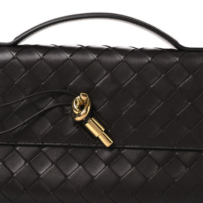 Bottega Veneta Nappa Intrecciato Long Andiamo Top Handle Clutch Fondant 8 of 11