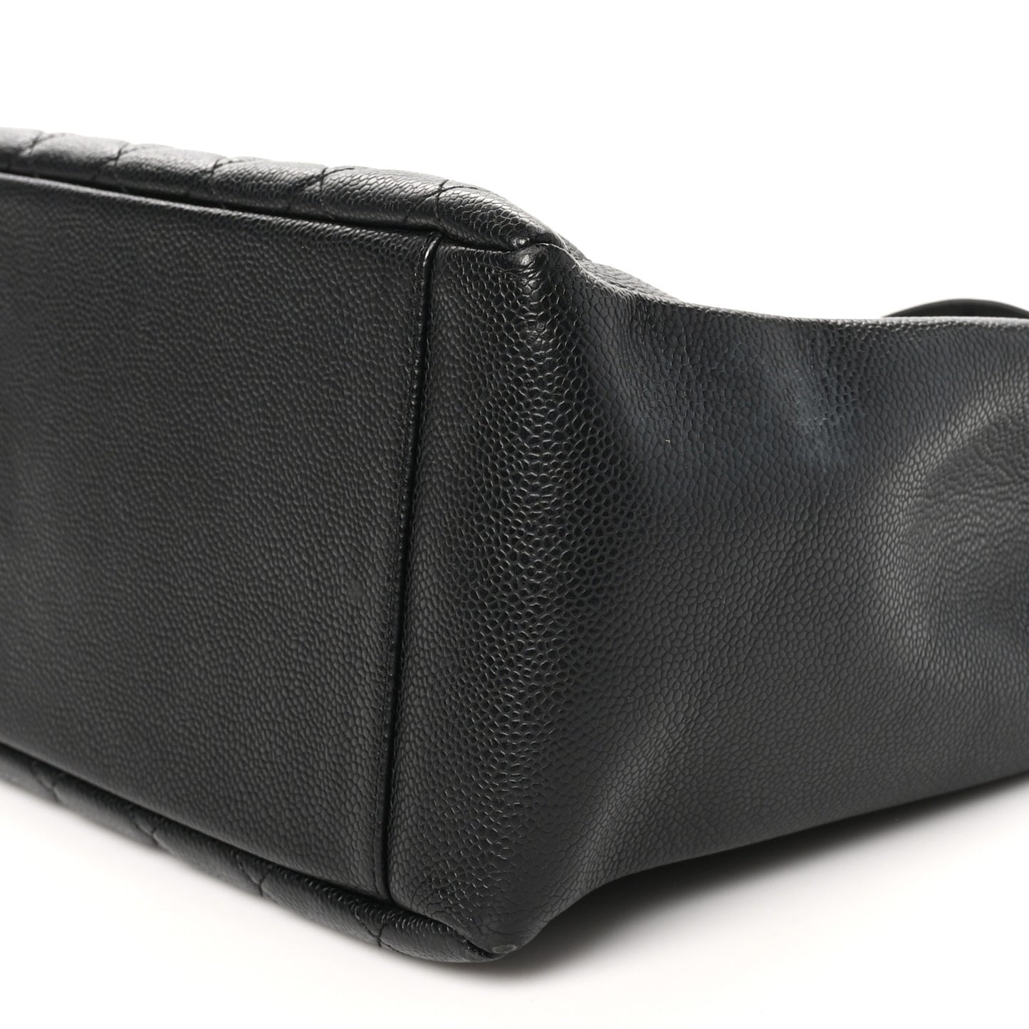 Caviar Quilted Grand Shopping Tote GST Black