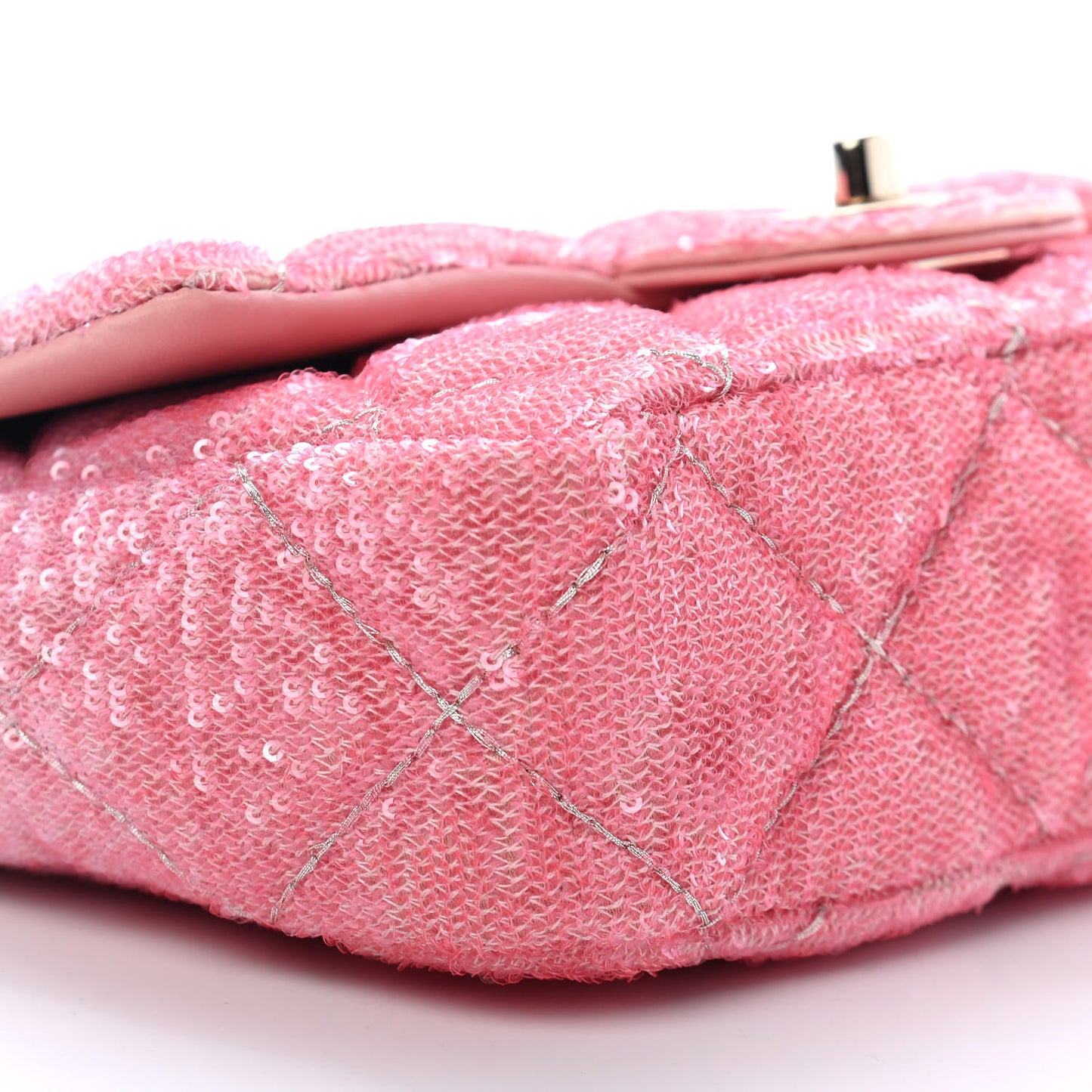Sequin Quilted Ombre Mini Flap Multicolor