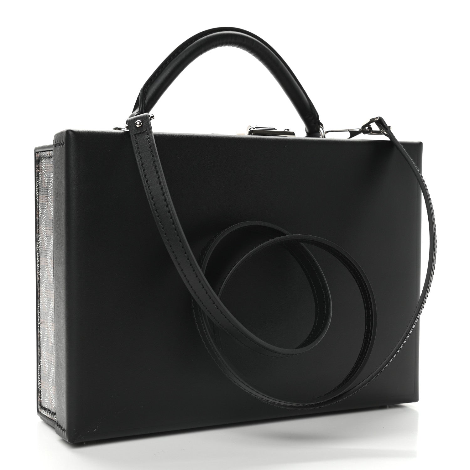 Goyard Goyardine Regina Trunk Black Gold 4 of 11