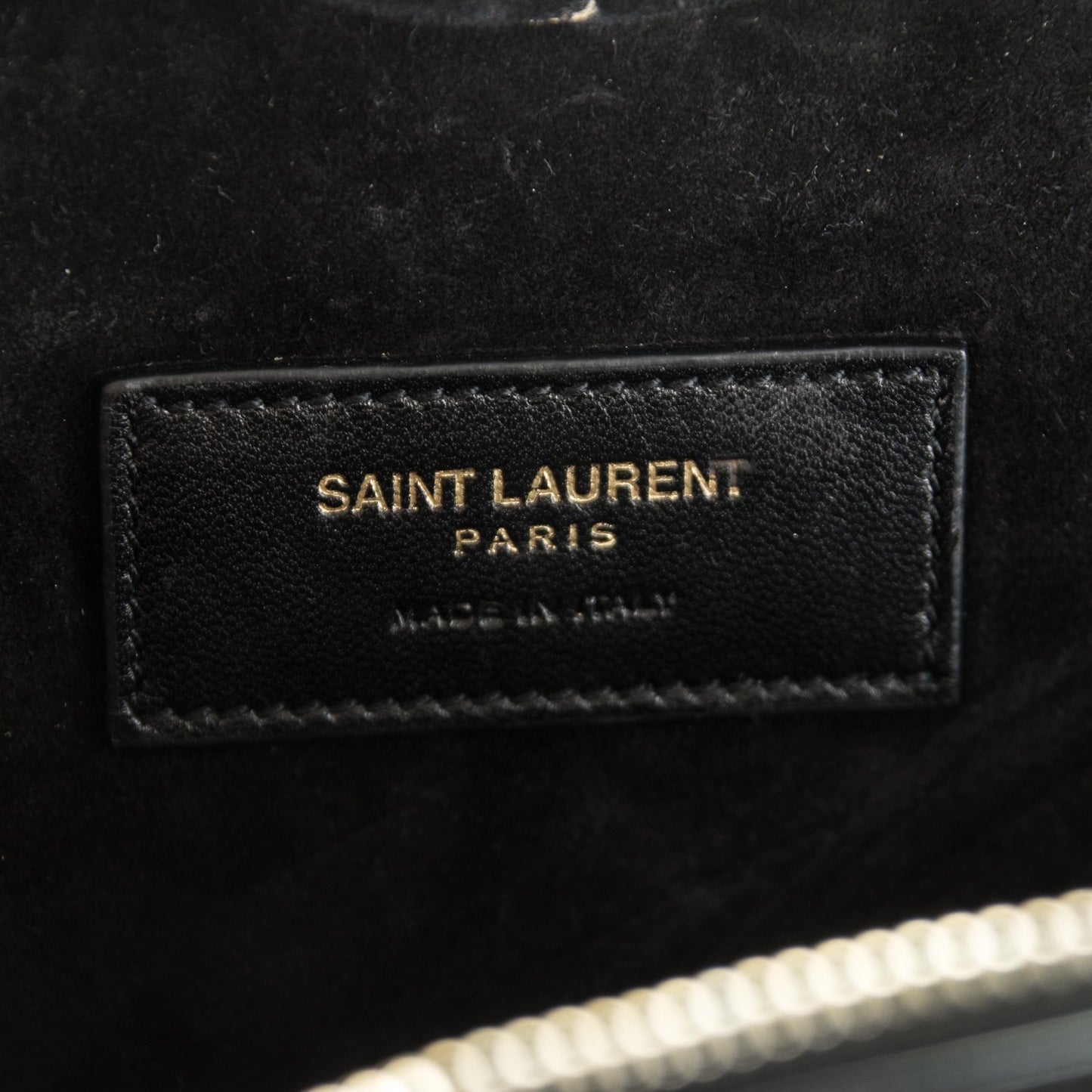 Lambskin Matelasse Chevron Monogram Small Love Heart Chain Bag Black