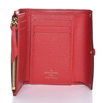 Louis Vuitton Damier Ebene Victorine Wallet Red 5 of 9