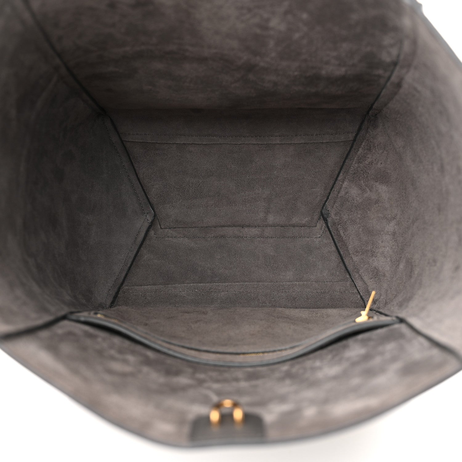 Celine Soft Grained Calfskin Sangle Bucket Bag Grey 5 of 10