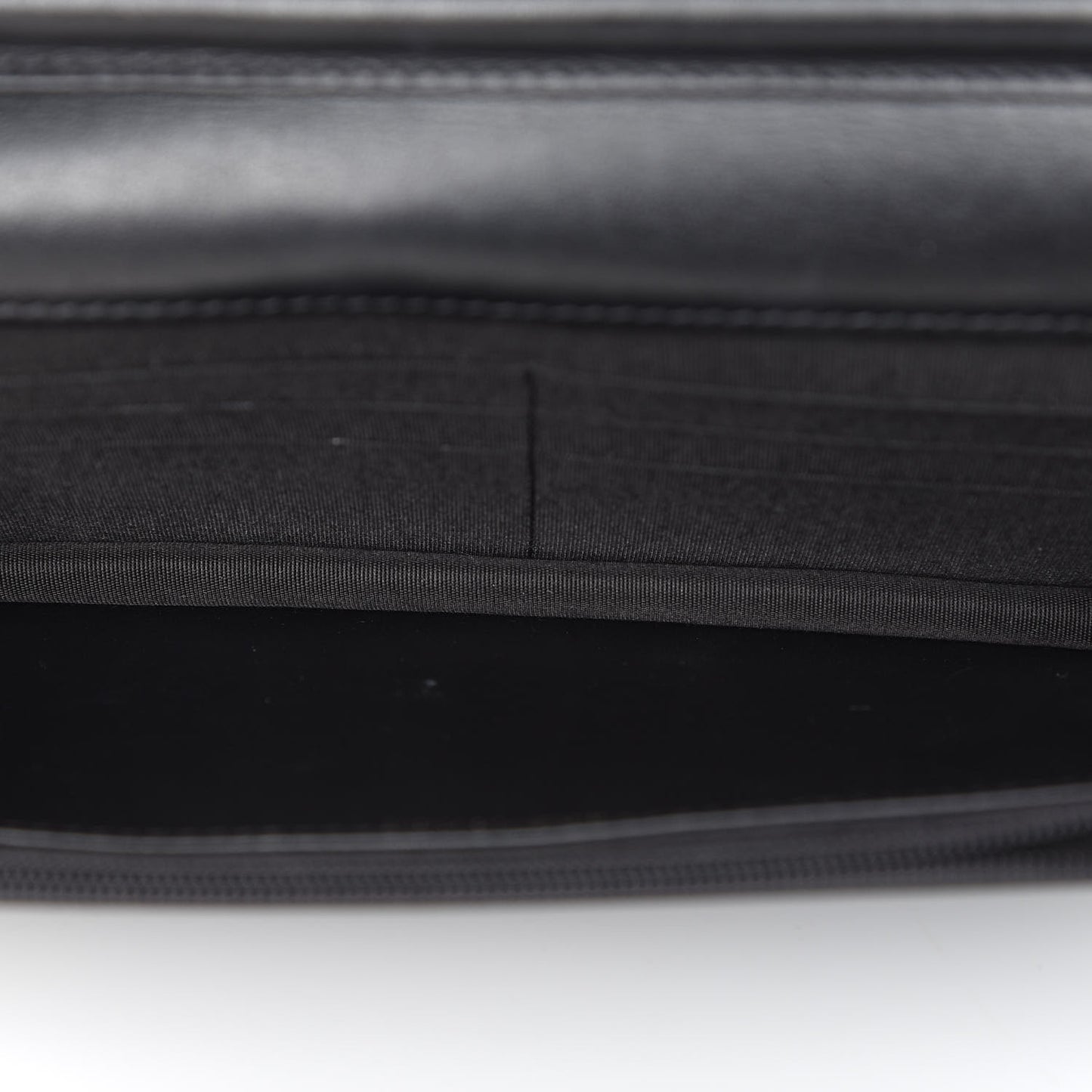 Caviar Chevron Quilted Boy Wallet On Chain WOC Black
