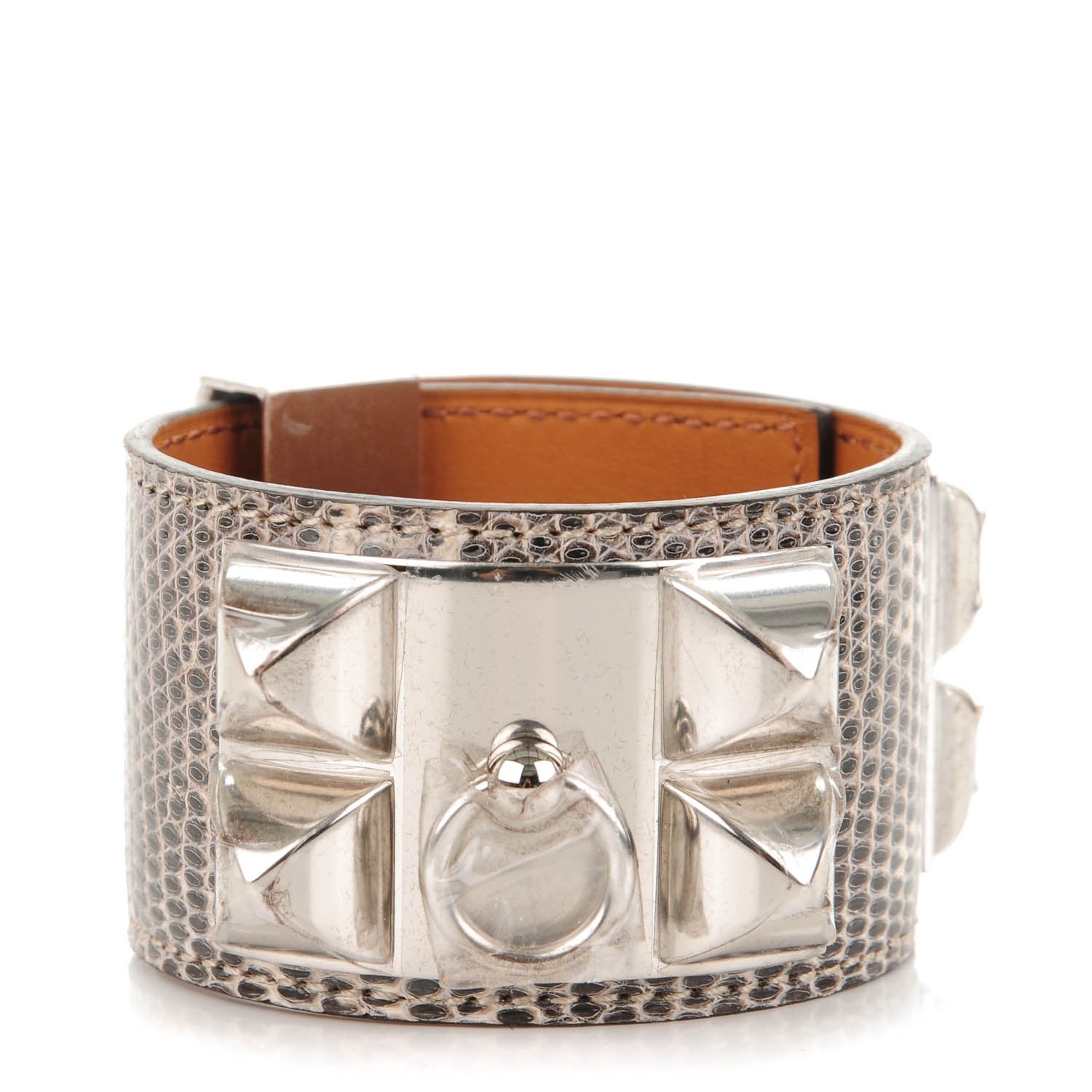 Hermes Lizard Collier De Chien CDC Bracelet S Ombre 1 of 6