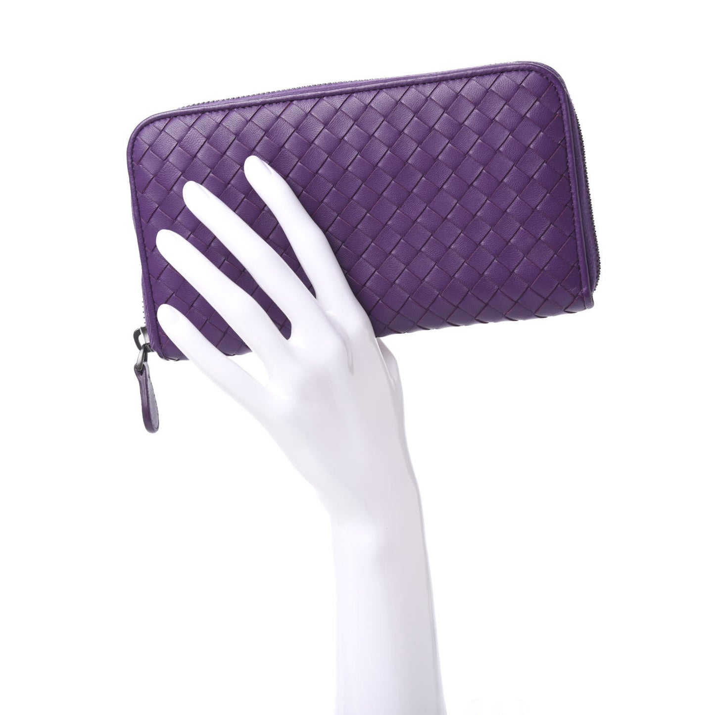 Nappa Intrecciato Zip Around Wallet Corot