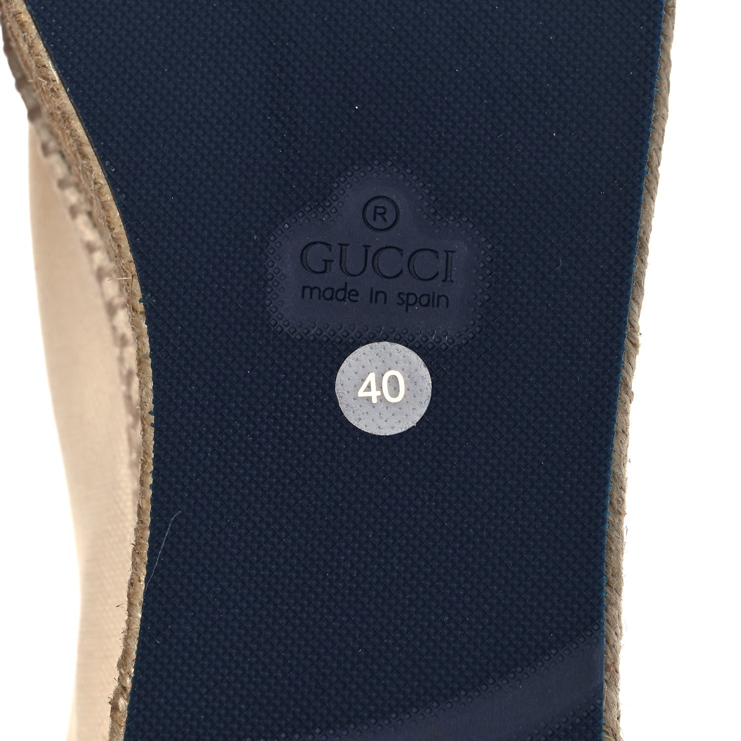Gucci Canvas Logo Lace-Up Platform Espadrilles 40 Greggio Grege 6 of 9