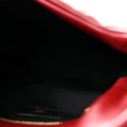 Saint Laurent Lambskin Quilted Small Loulou Puffer Monogram Chain Satchel Opyum Red 5 of 11