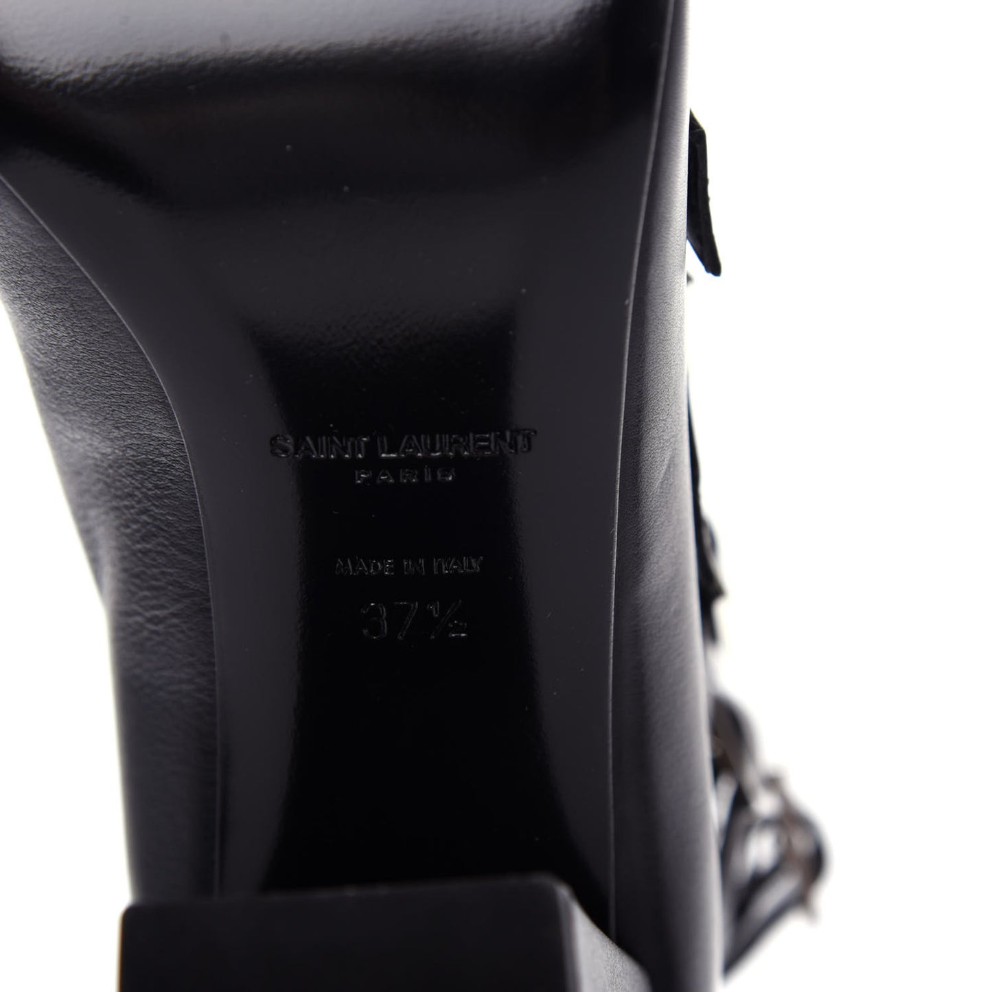 Calfskin Babies 90 Multi Strap Sandal 37.5 Black