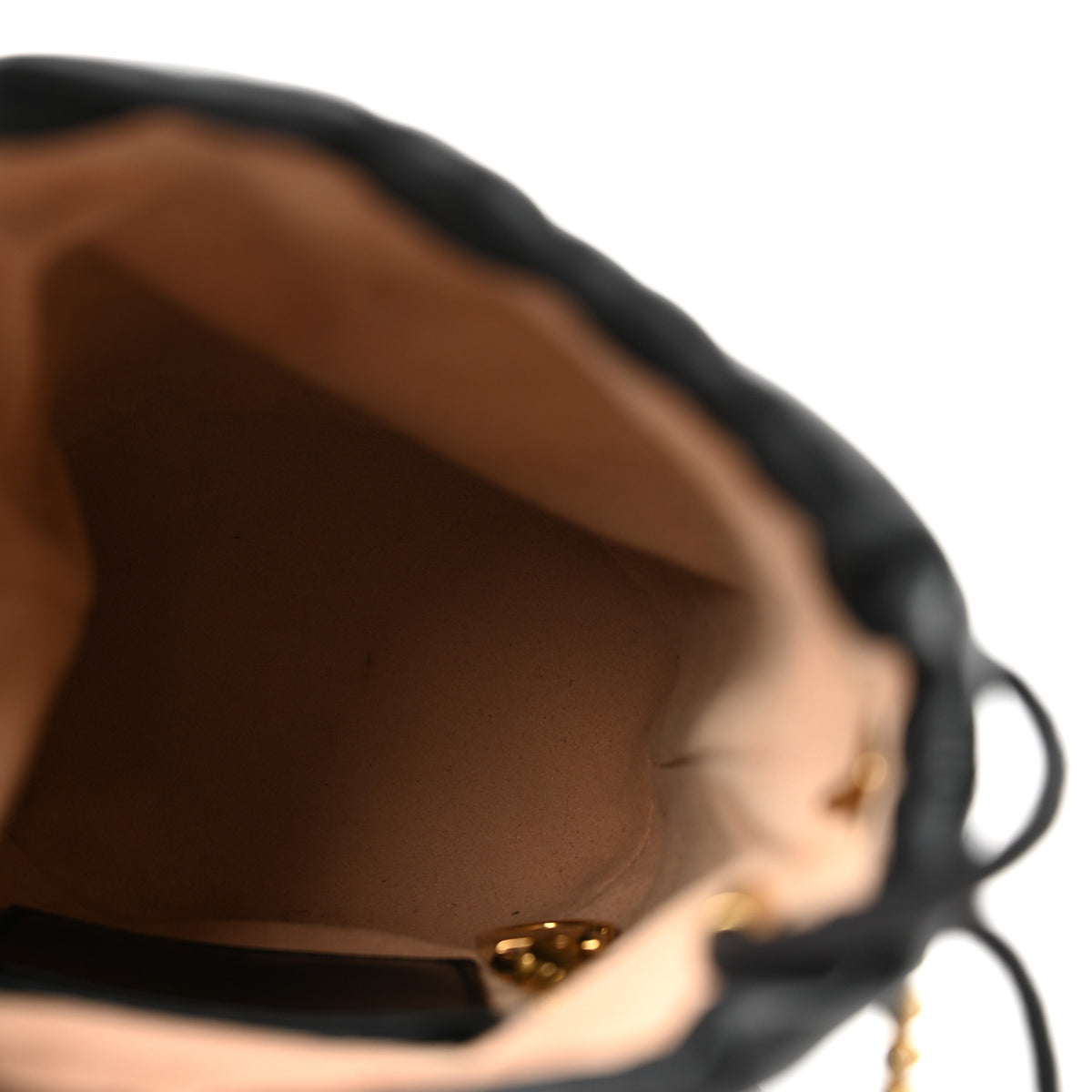 Calfskin Matelasse Mini GG Marmont 2.0 Bucket Bag Black