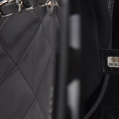 Chanel Glazed Calfskin Quilted Small CC Delivery Tote Grey 9 of 10