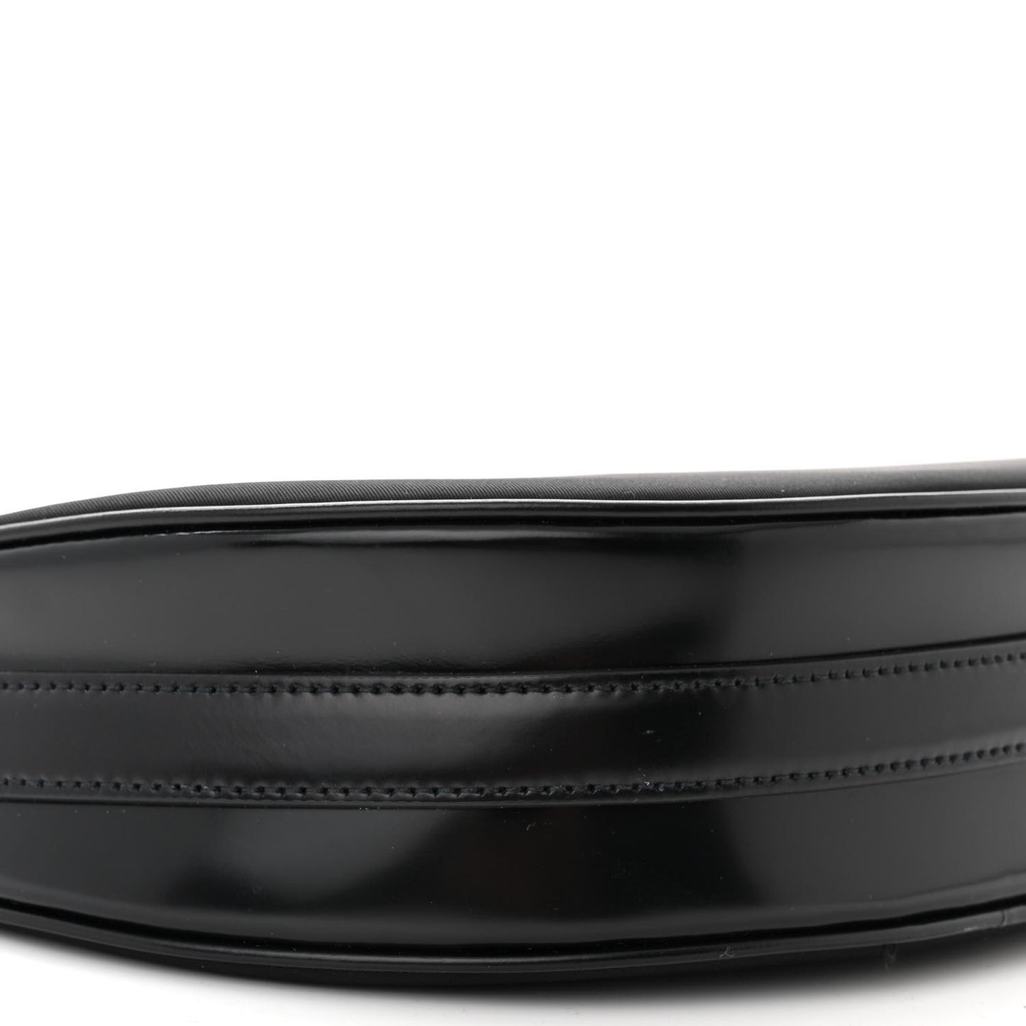 Re-Nylon Spazzolato Arque Shoulder Bag Black