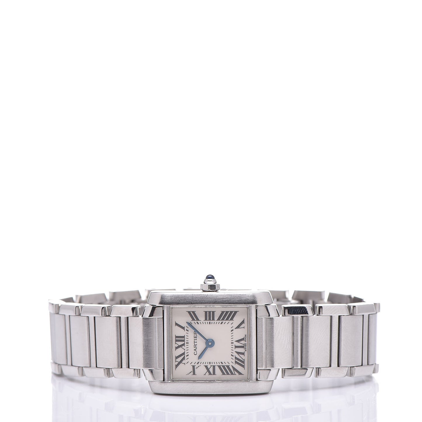 Stainless Steel 20mm Tank Francaise Quartz Watch