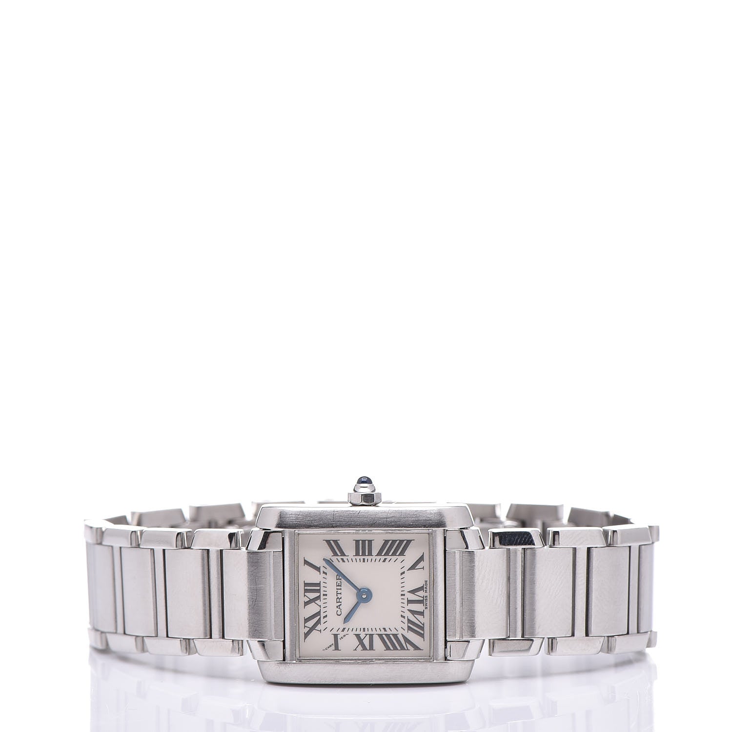 Cartier Stainless Steel 20mm Tank Francaise Quartz Watch 3 of 7