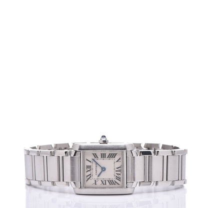 Cartier Stainless Steel 20mm Tank Francaise Quartz Watch 3 of 7