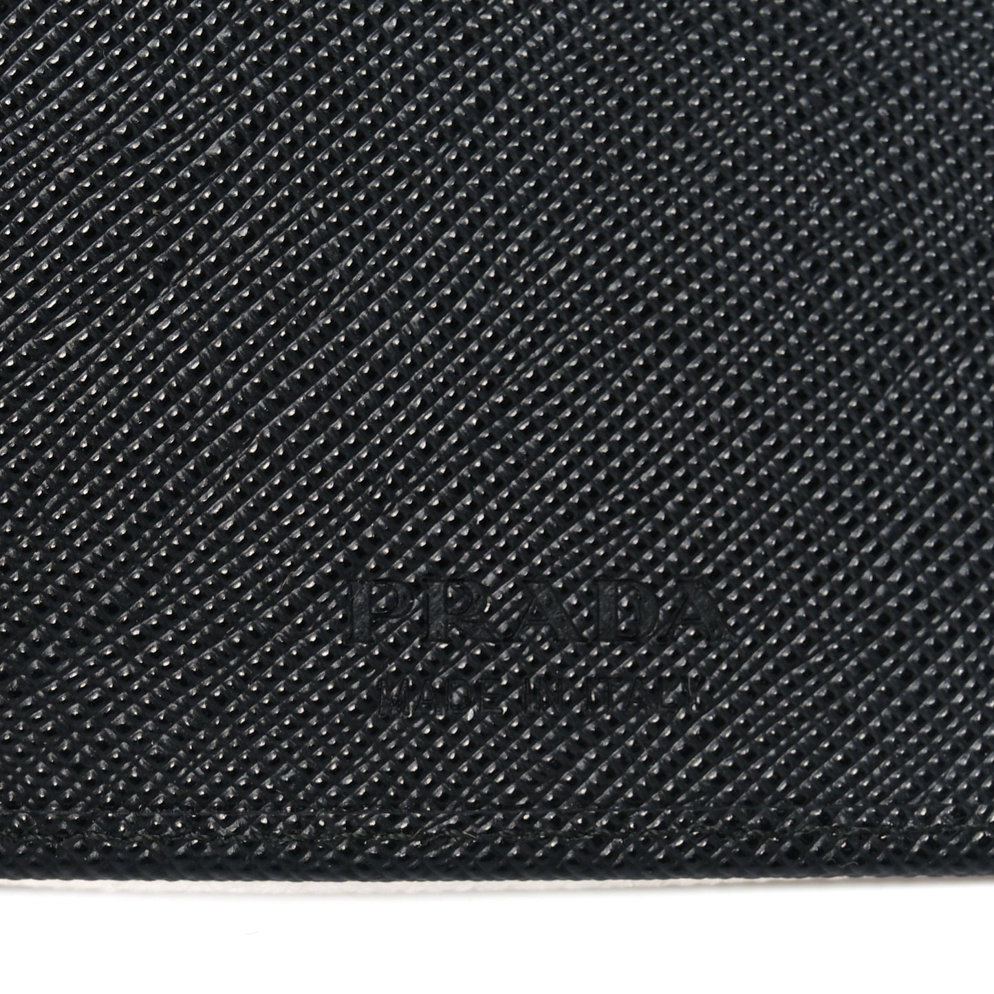 Re-Nylon Saffiano Passport Holder Black