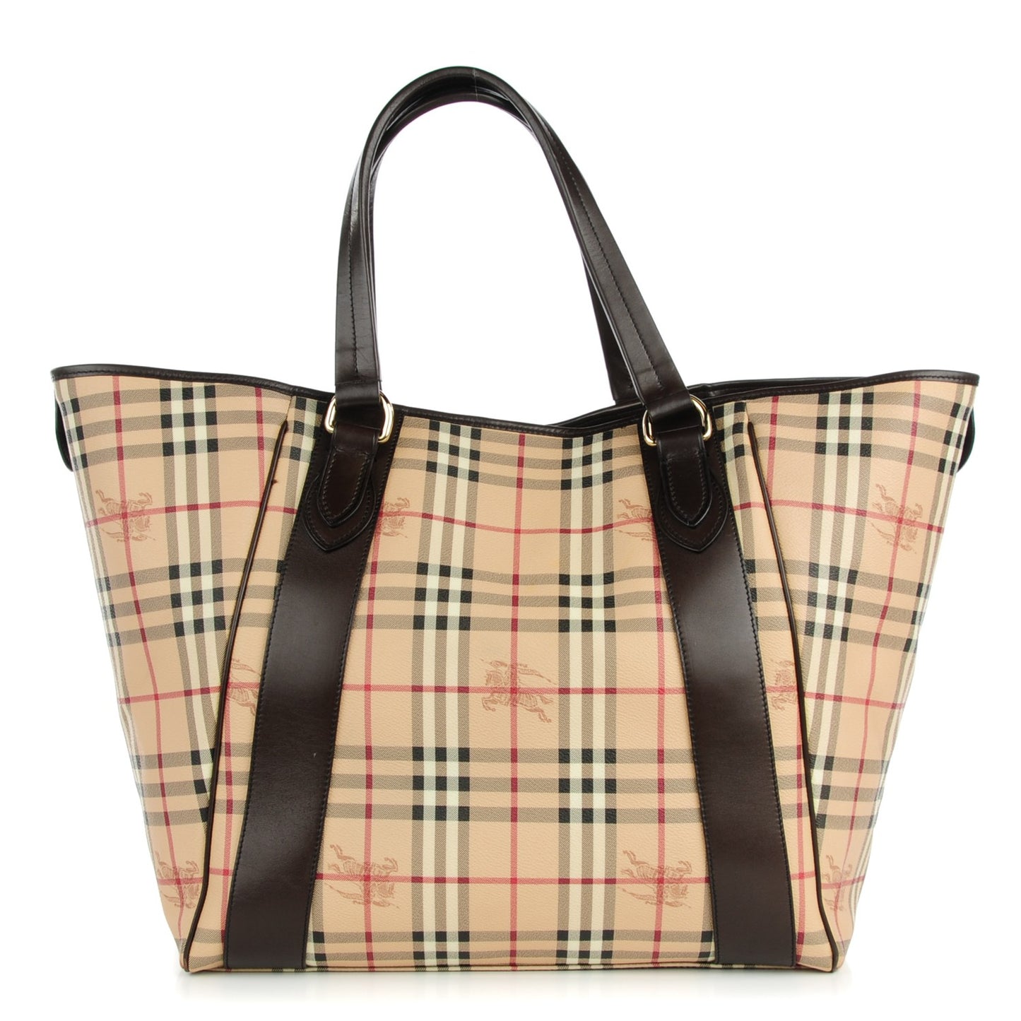 Haymarket Check Large Tote Chocolate