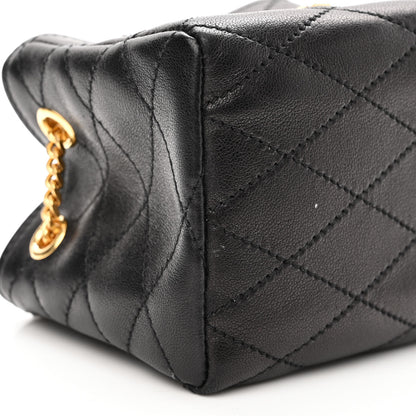 Saint Laurent Lambskin Quilted Baby Bucket Bag Black 7 of 9