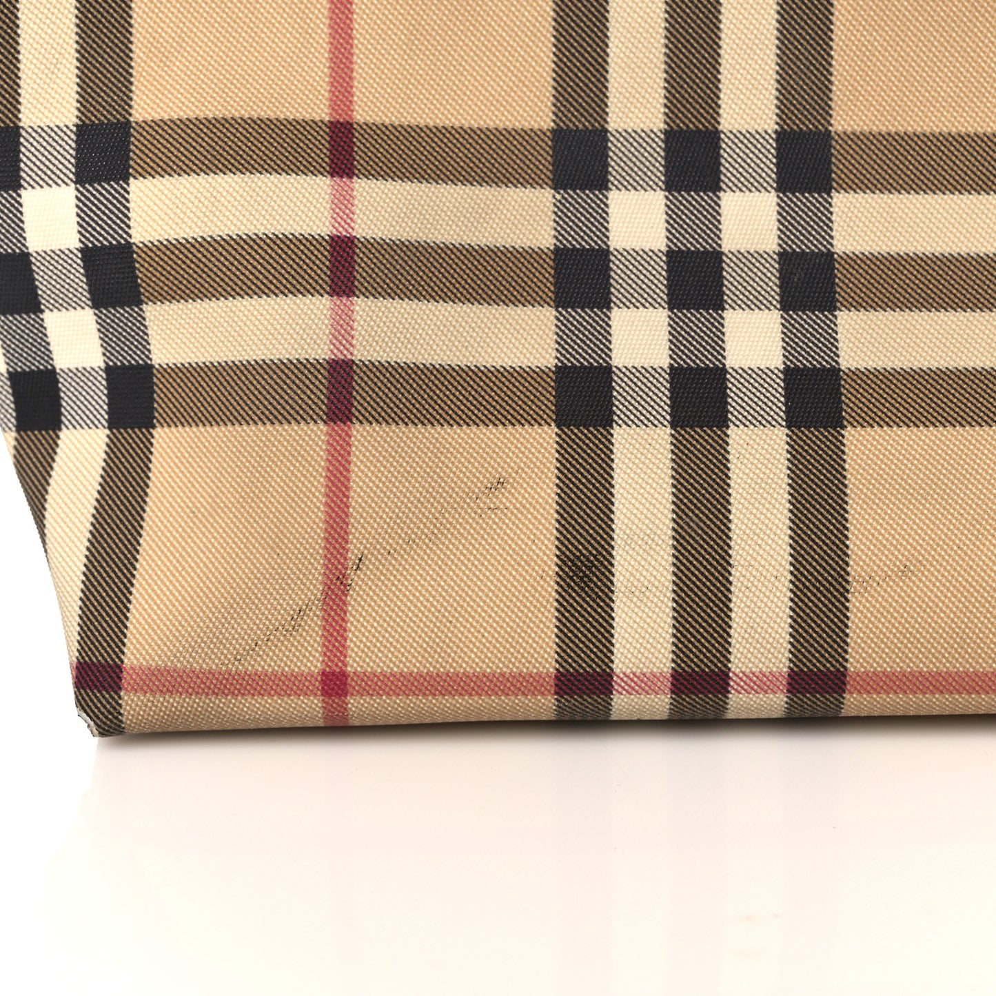 House Check Medium Tote Black