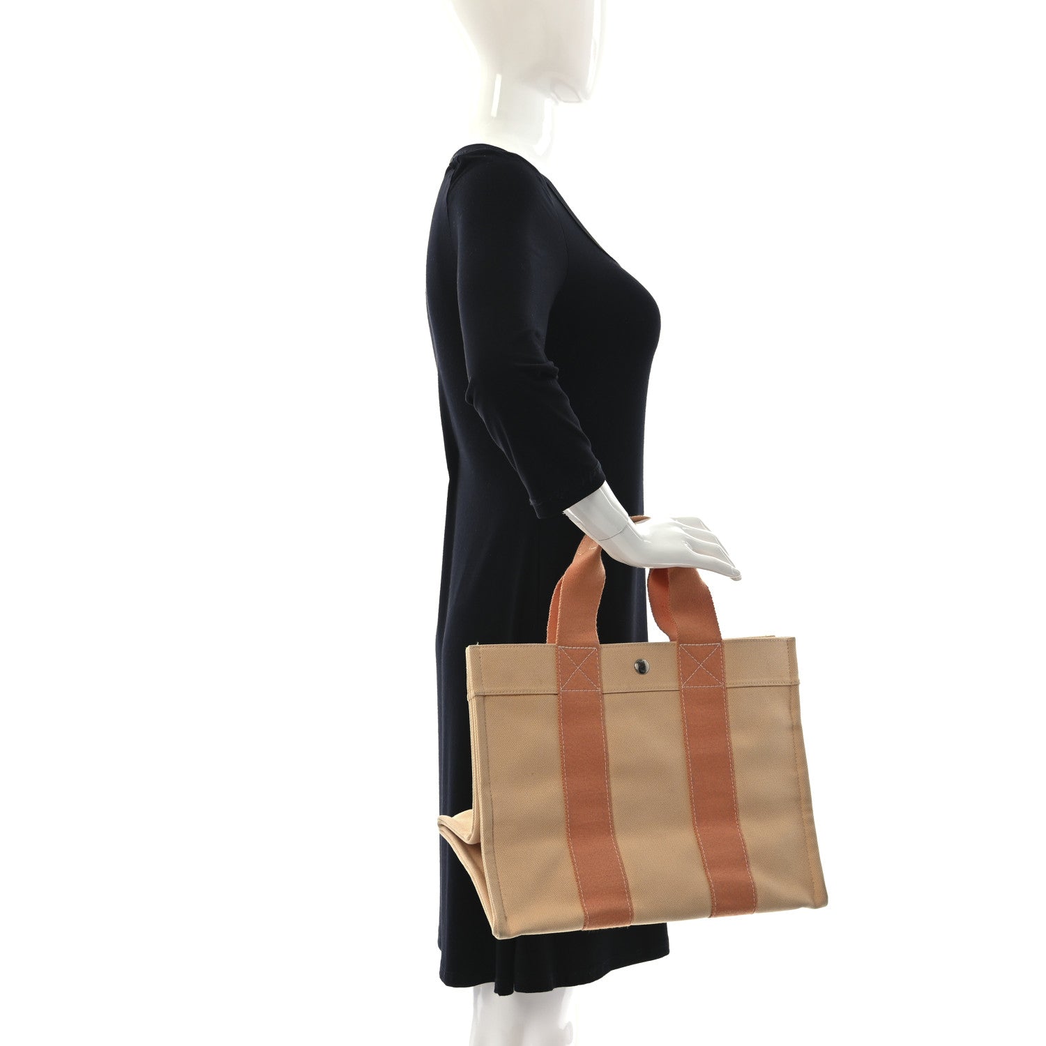 Hermes Canvas Bora Bora Tote PM Orange 1130069 – FASHIONPHILE