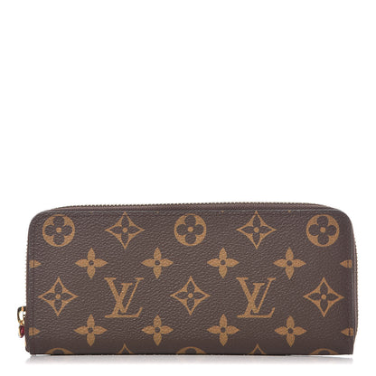 Louis Vuitton Monogram Clemence Wallet Fuchsia 1 of 7