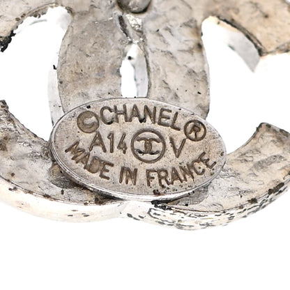 Chanel Crystal CC Earrings Silver 4 of 7