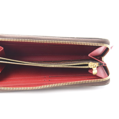 Louis Vuitton Damier Ebene Clemence Wallet Cherry 5 of 9