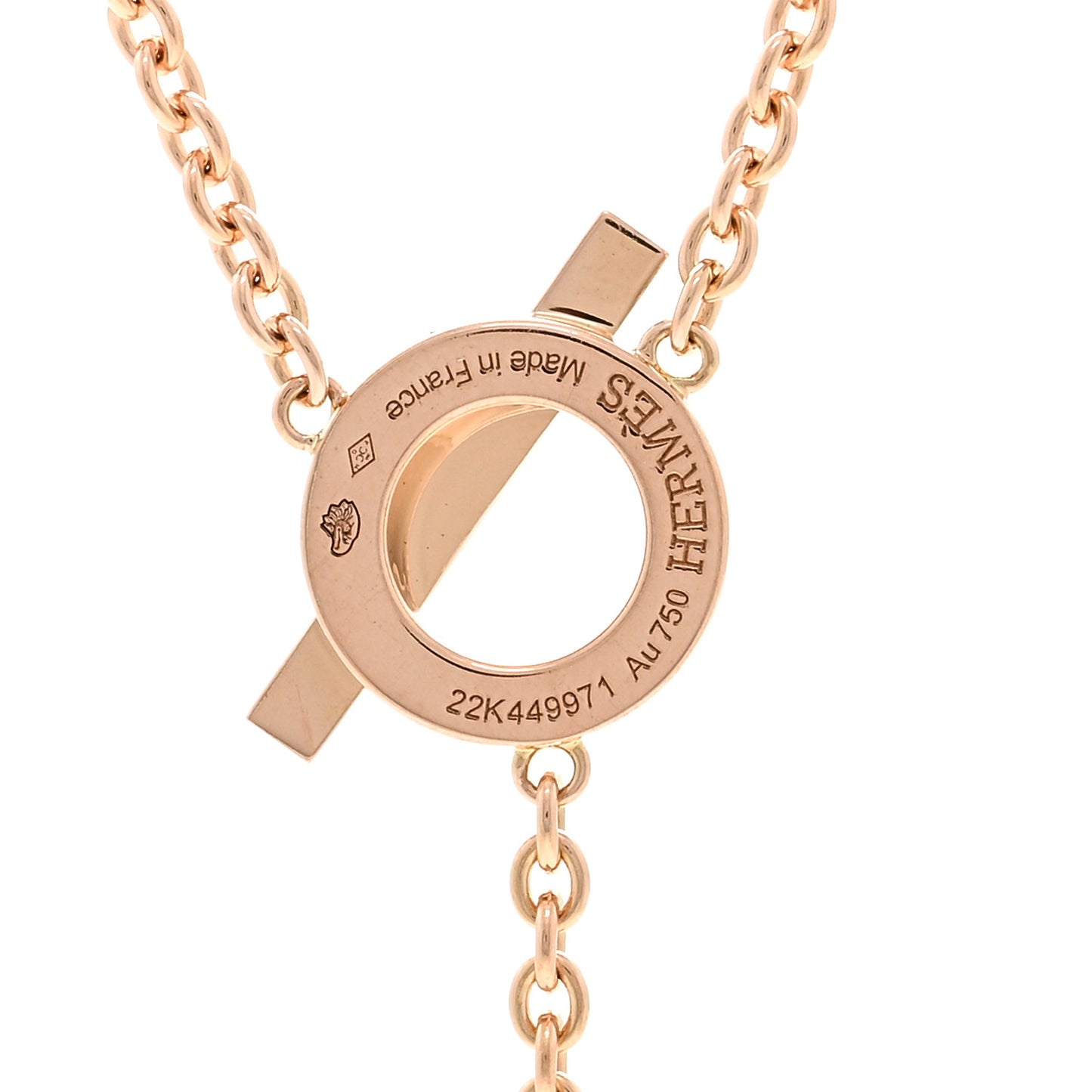 18K Rose Gold Diamond Finesse Lariat Necklace