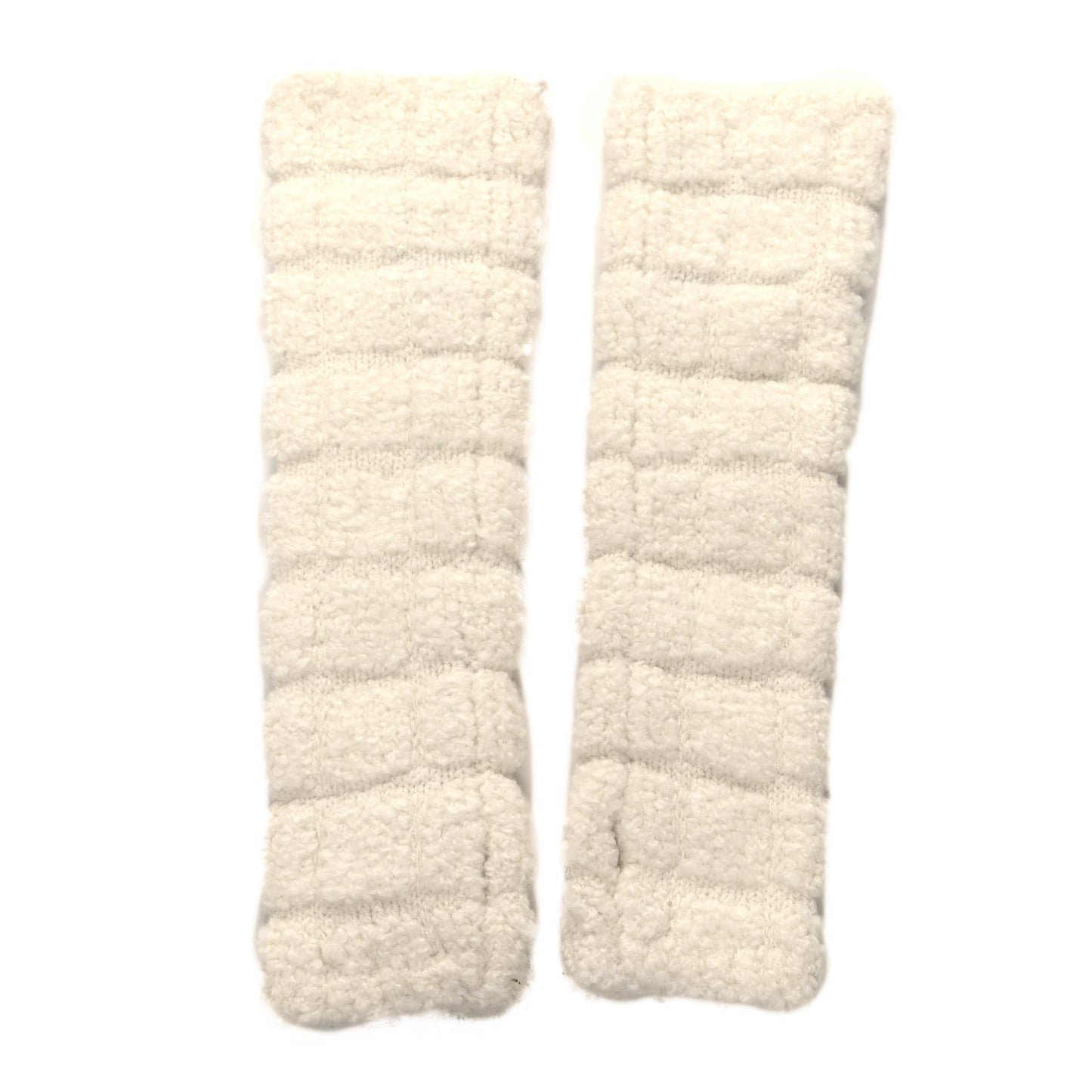 Cashmere Silk CC Fingerless Gloves Ivory