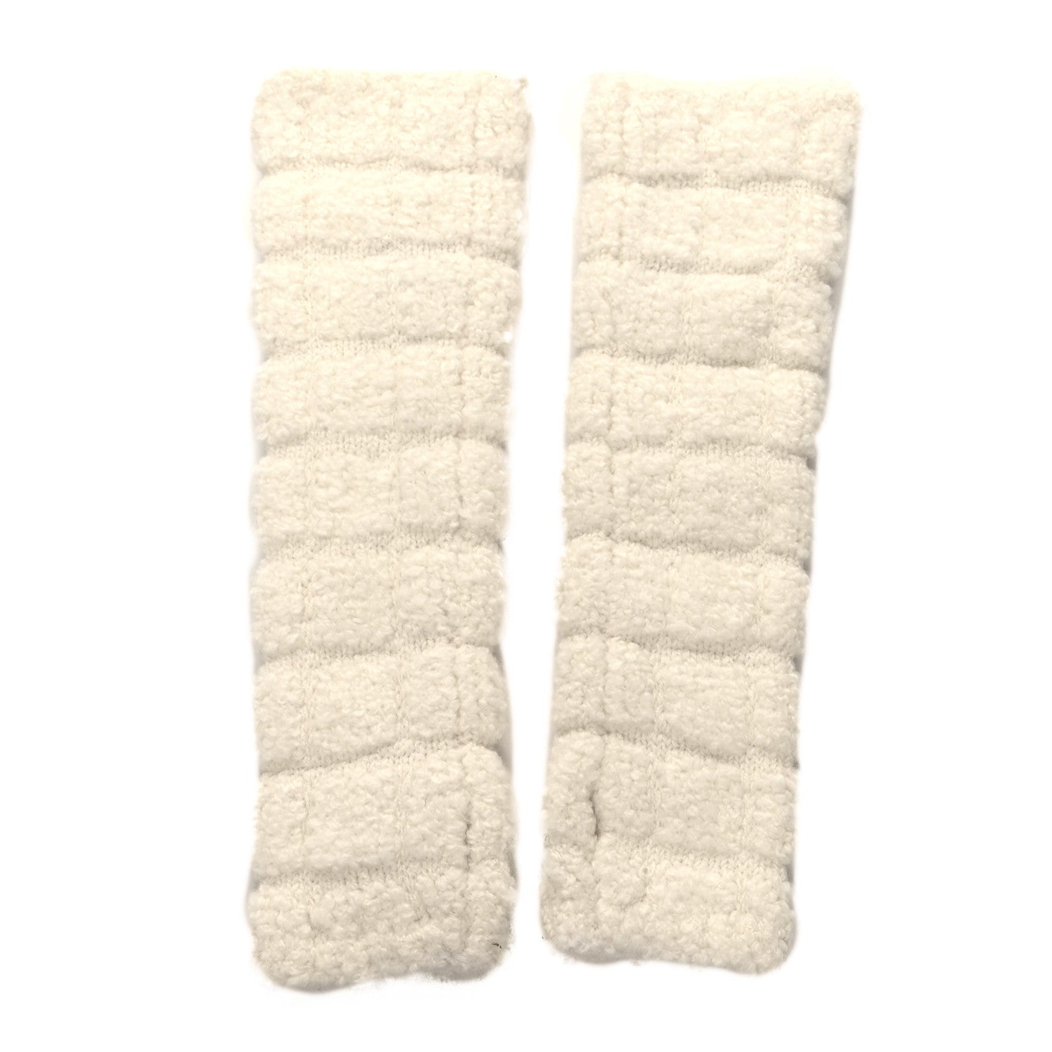 Chanel Cashmere Silk CC Fingerless Gloves Ivory 2 of 3