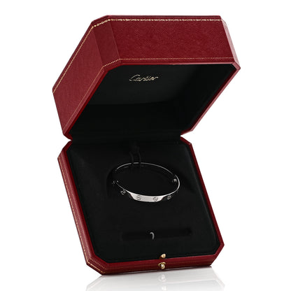 Cartier 18K White Gold LOVE Bracelet 16 7 of 7