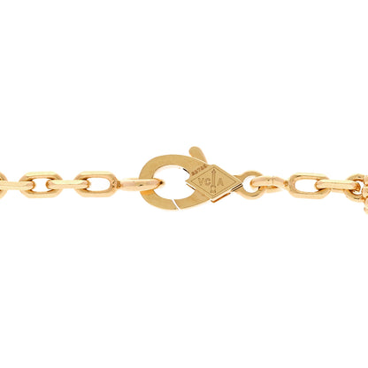 Van Cleef & Arpels 18K Yellow Gold 10 Motifs Guilloche Vintage Alhambra Necklace 4 of 6