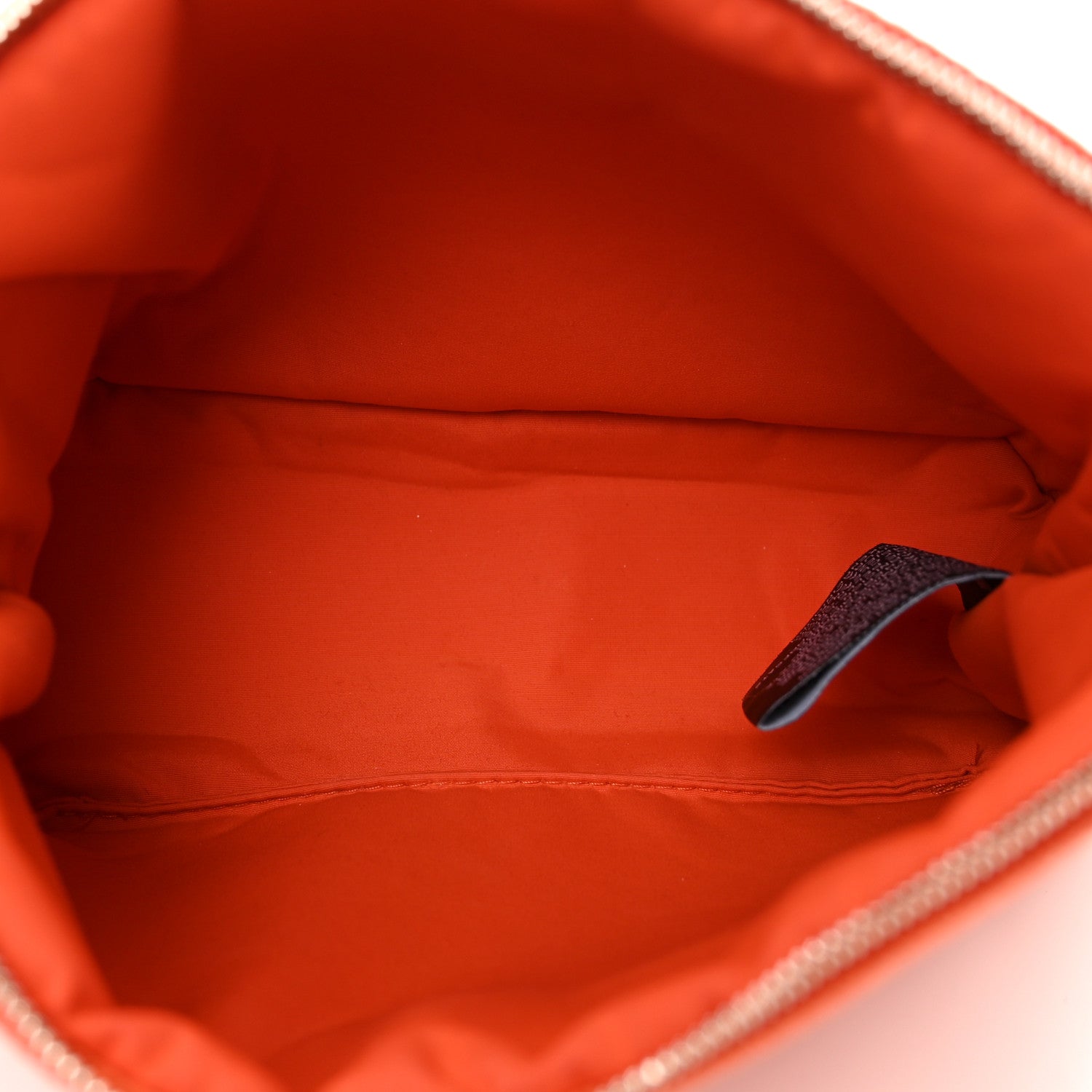 Hermes Cotton Canvas Mini Bolide Travel Cosmetic Pouch Feu 5 of 7