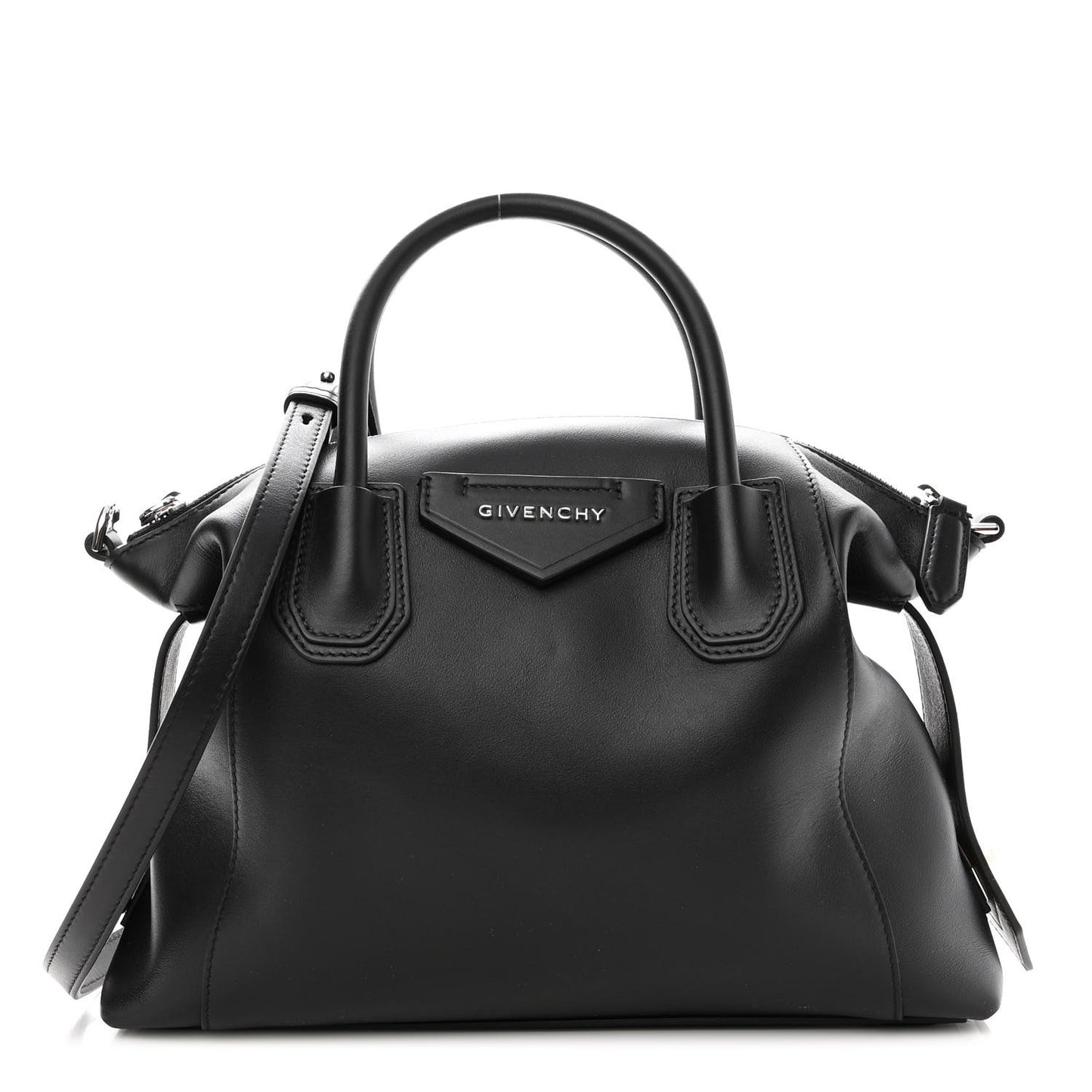 Smooth Calfskin Small Soft Antigona Black