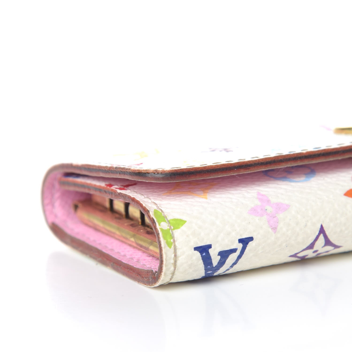 Louis Vuitton Monogram Multicolor Multicles 4 Key Holder White Litchi 8 of 12