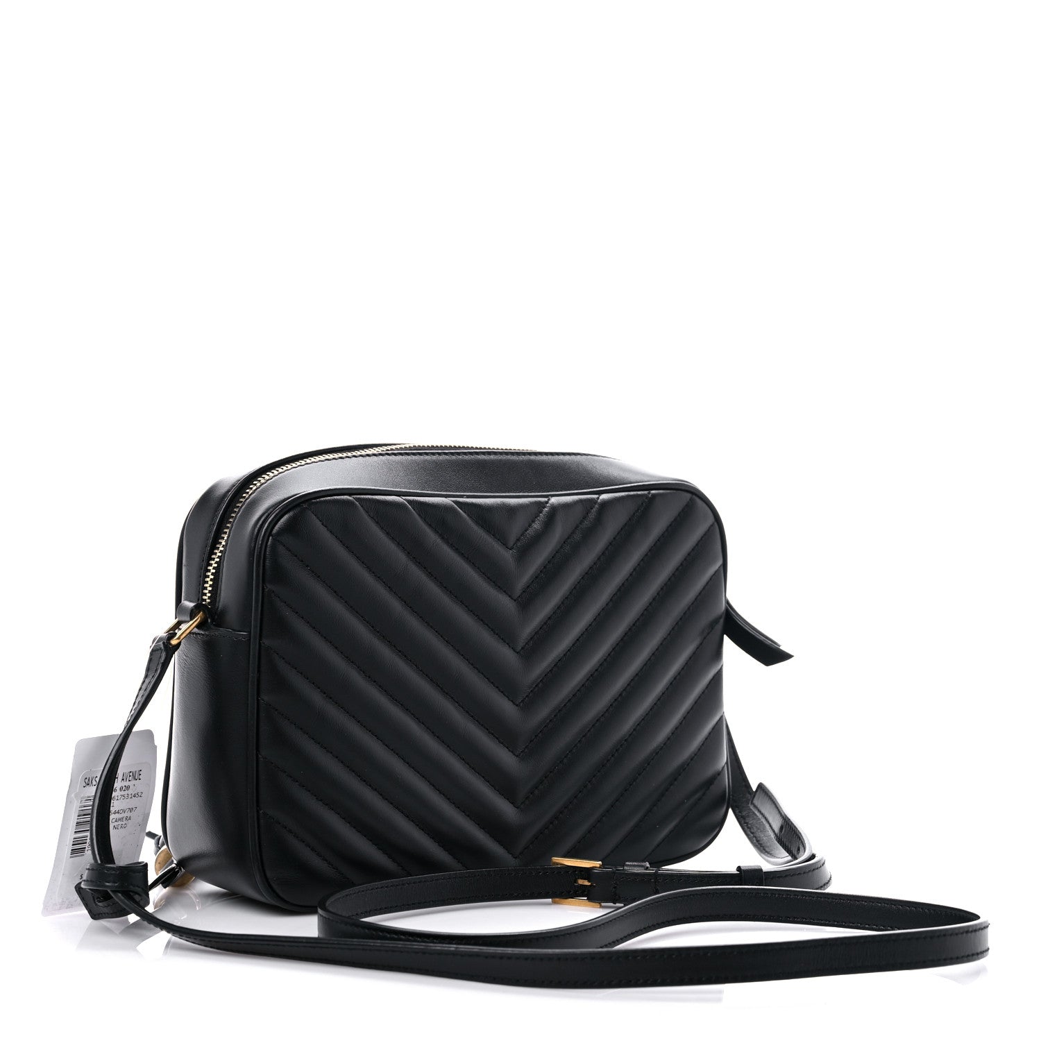 Saint Laurent Calfskin Matelasse Monogram Lou Camera Bag Black 3 of 10