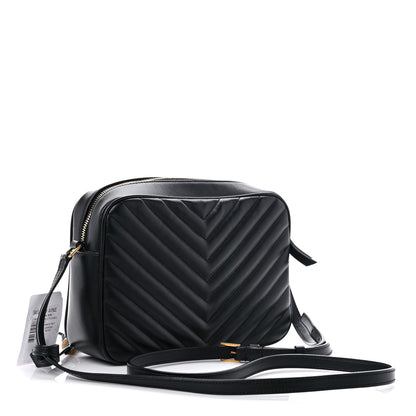 Saint Laurent Calfskin Matelasse Monogram Lou Camera Bag Black 3 of 10