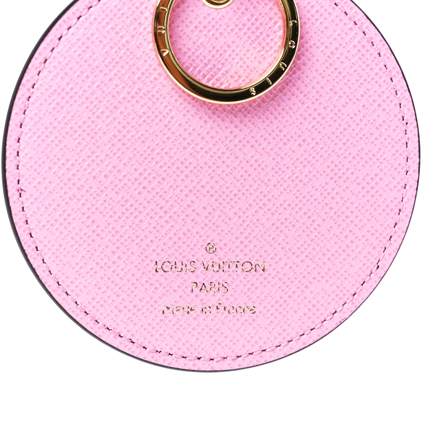 Monogram 2022 Christmas Animation Paris Bag Charm Key Ring Pink