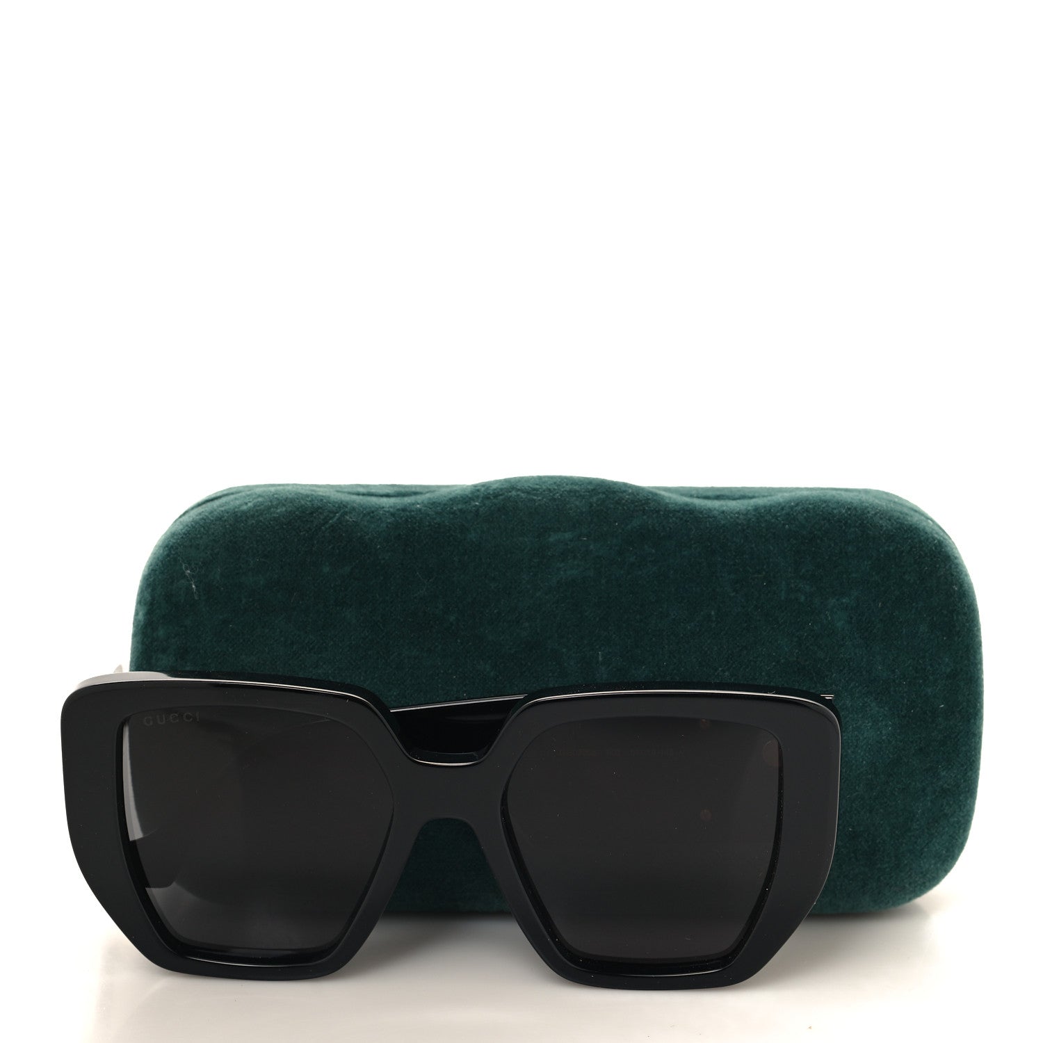 Gucci Acetate Square Frame Sunglasses Black 7 of 7