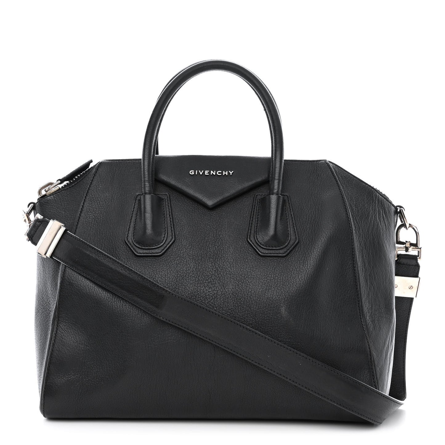 Sugar Goatskin Medium Antigona Black