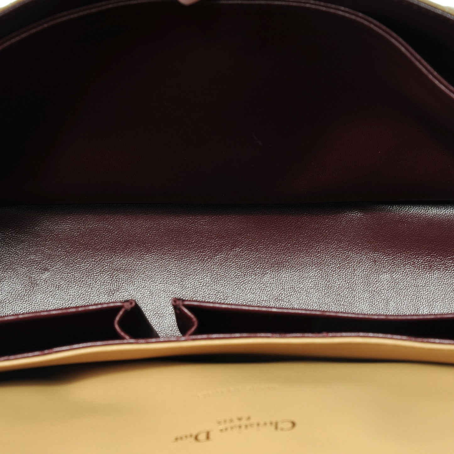 Lambskin Cannage Large Miss Dior Flap Beige