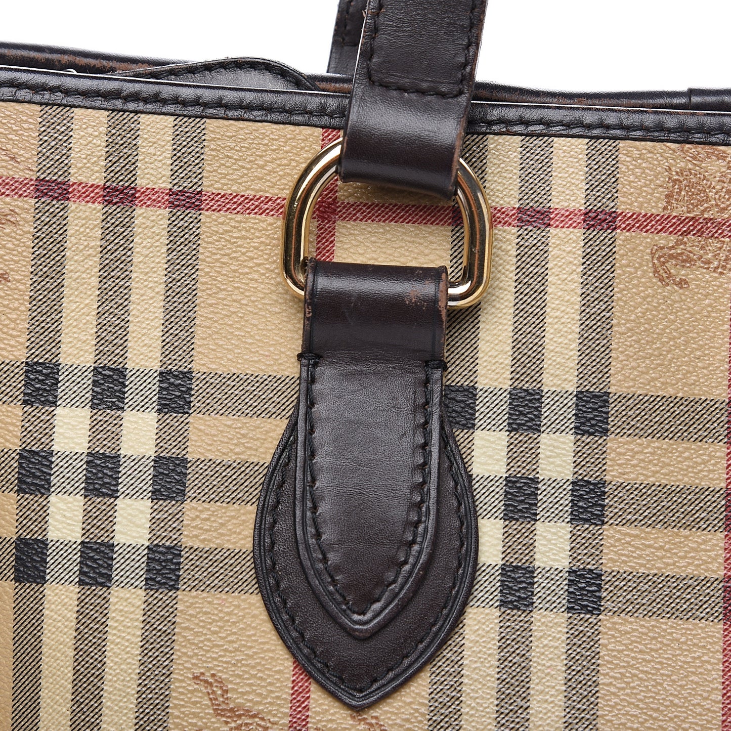 Haymarket Check Medium Regent Tote Chocolate