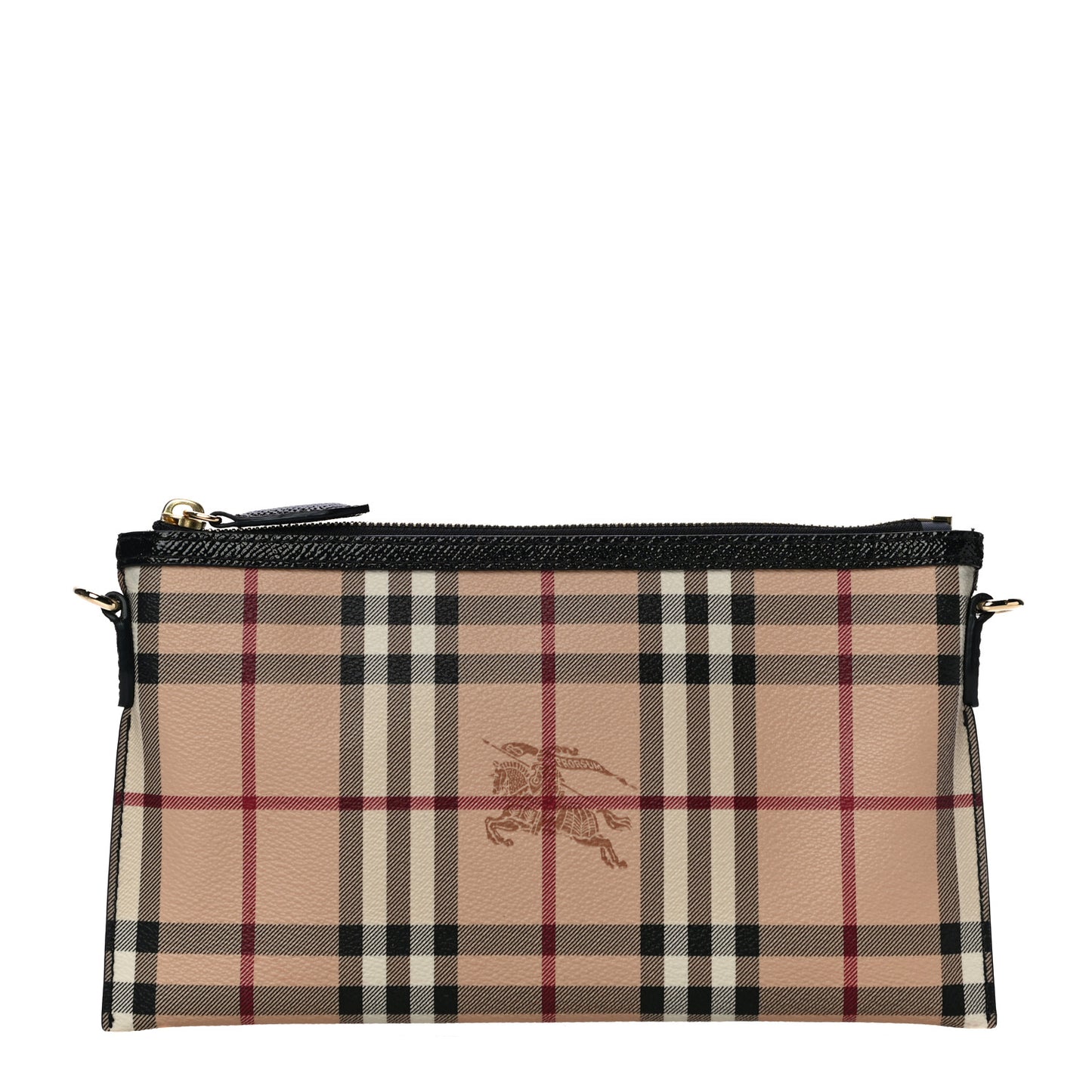 Haymarket Check Small Peyton Crossbody Clutch Bag Black