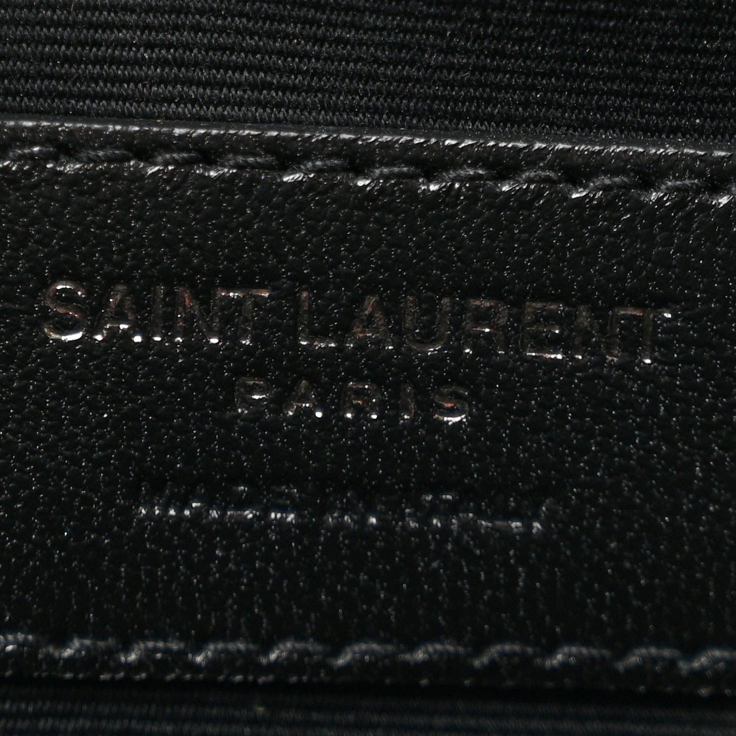 Saint Laurent Grain De Poudre Monogram Uptown Pouch Black 6 of 8