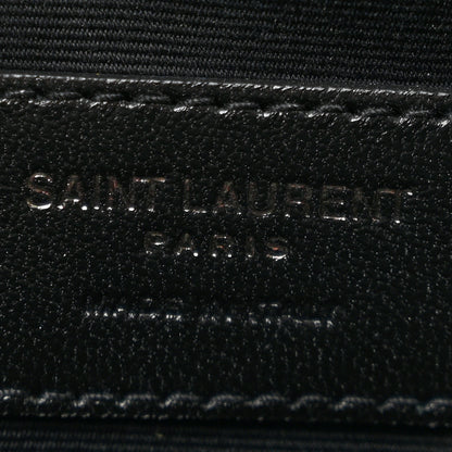 Saint Laurent Grain De Poudre Monogram Uptown Pouch Black 6 of 8