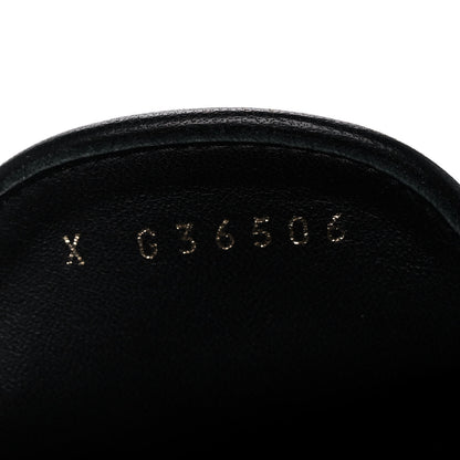 Chanel Lambskin Quilted Womens CC Loafers 39.5 Black 9 of 11
