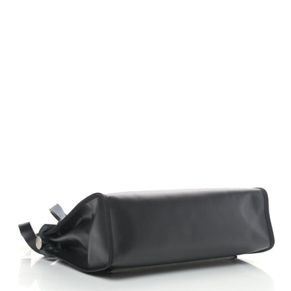 Hermes Toile H Berline Vache Hunter Herbag Zip PM 31 Black Ecru 4 of 7